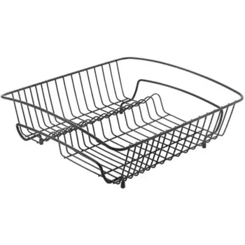 Полка для посуды Metaltex «Rocky-40 Lava», (1 шт.), эксклюзивное покрытие TouchTherm, квадратная, черный