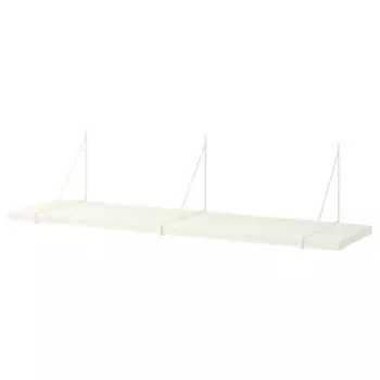 Полка настенная, белый/белый, 120х30 см, BERGSHULT / PERSHULT IKEA