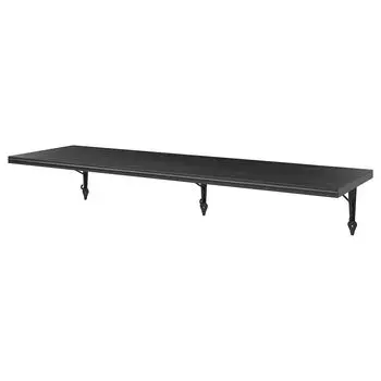 Полка настенная, коричнево-черный/антрацит, 120x30 см, BERGSHULT / KROKSHULT IKEA