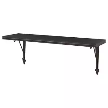 Полка настенная, коричнево-черный/антрацит, 80x20 см, BERGSHULT / KROKSHULT IKEA