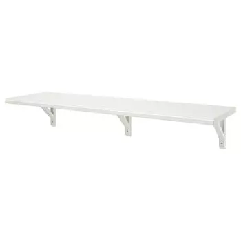 Полка настенная, осина белая глазурованная, 120х30 см, TRANHULT / SANDSHULT IKEA