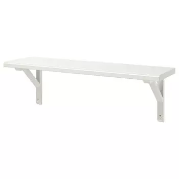 Полка настенная, осина белая глазурованная, 80х20 см, TRANHULT / SANDSHULT IKEA