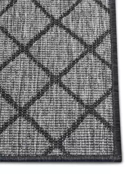 Полка NORTHRUGS "Malaga", прямоугольная, для внутреннего и наружного применения, устойчивая к атмосферным воздействиям, для балкона, сада, гостиной, водонепроницаемая 80х350 см, темно-синий/серебристый