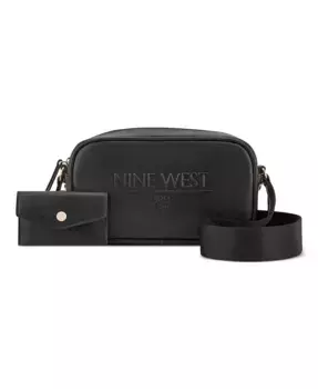 Поллин Камера маленькая сумка через плечо Nine West, черный