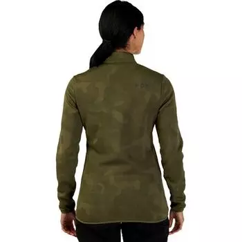 Полная молния среднего слоя Ranger женская Fox Racing, оливково-зеленый