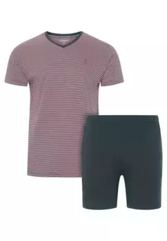 Полная мужская пижама с короткими рукавами и шортами Jockey, мультиколор