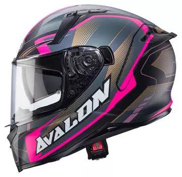 Полнолицевый шлем Avalon X Optic Caberg, черный/серый