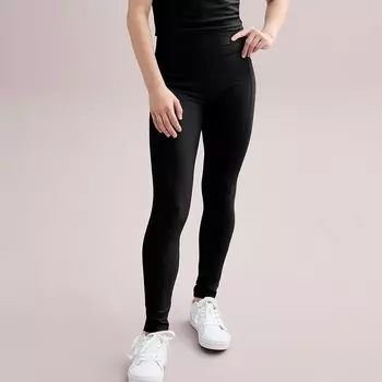 Полноразмерные леггинсы Tek Gear для девочек 7–20 лет обычного и большого размера, цвет Mineral Black