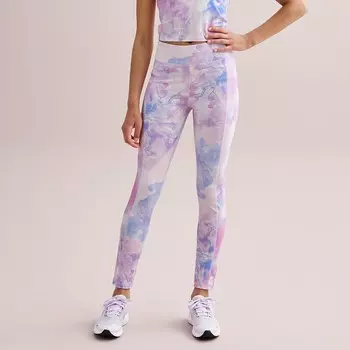 Полноразмерные леггинсы Tek Gear для девочек 7–20 лет обычного и большого размера, цвет Pink Color Prnt