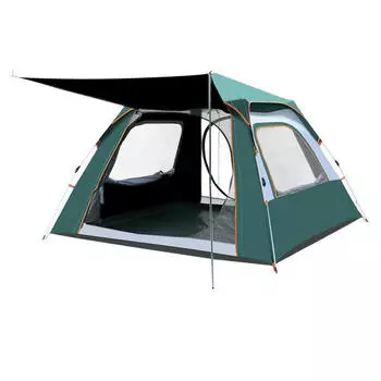 Полностью автоматическая палатка AXZ Explorer для улицы, утолщенная виниловая модель, темно-зеленая, 206*206*140 см (3-4 человека)