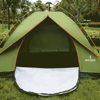 Полностью автоматическая уличная палатка Hodtown, двухслойная, Ziyouhike для сборки, уличная палатка для 3-4 человек, свободный мир, HDW1505, зеленая