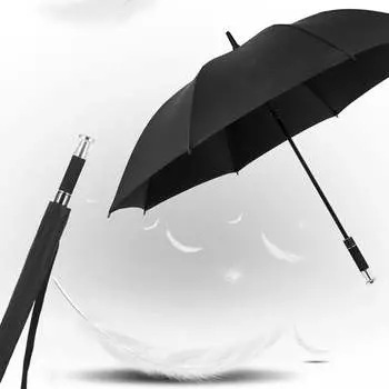 Полностью автоматический прямой зонт Kiversy, мужской деловой зонт с длинной ручкой, рекламный зонт с длинной ручкой