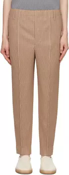 Полные брюки HOMME PLISSe ISSEY MIYAKE, бежевый