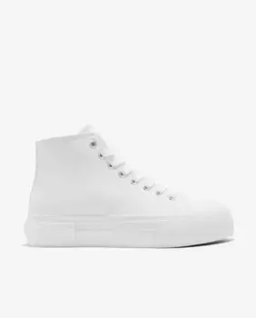 Полные женские высокие кроссовки One Way D.Franklin, белый