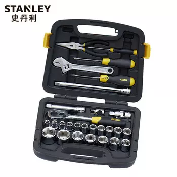 Полный набор ключей STANLEY из 28 предметов, разводной ключ, инструменты для ремонта автомобилей 91-938-22