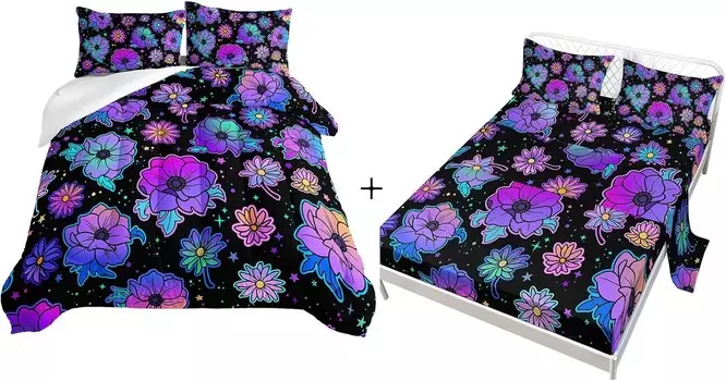 Полный набор одеял с цветочным рисунком Axolotl