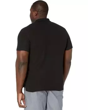 Поло 7 For All Mankind Three-Button Short Sleeve Polo, цвет Black 1