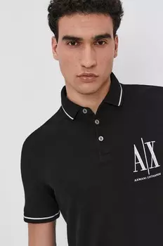 Поло 8NZFPA.Z8M5Z.NOS Armani Exchange, черный