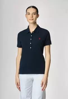 Поло A MANICHE CORTE STRETCH U.S. Polo Assn., синий