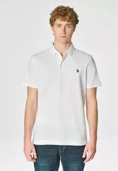 Поло A MANICHE CORTE U.S. Polo Assn., белый