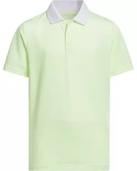 Поло adidas Golf Kids Striped Golf Polo Shirt, цвет Green Spark