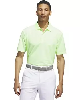 Поло adidas Golf Ottoman Short Sleeve Polo, цвет Green Spark/White