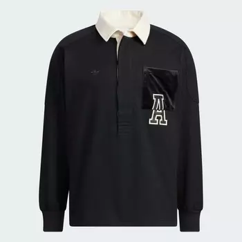 Поло Adidas Originals Anti-University, черный/белый