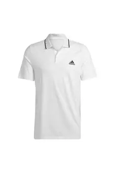 Поло Адидас с воротником Adidas, белый