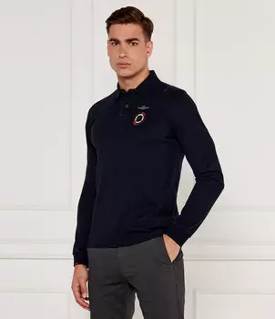 Поло Aeronautica Militare Regular Fit, темно-синий