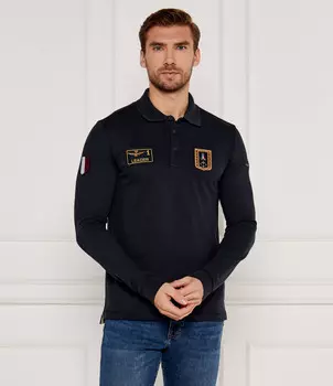 Поло Aeronautica Militare Regular Fit, темно-синий