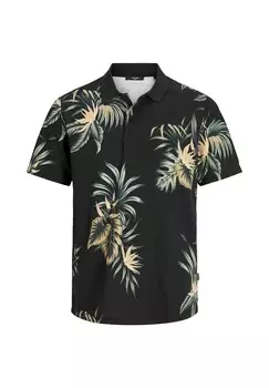 Поло ALL OVER PRINT Jack & Jones, черный