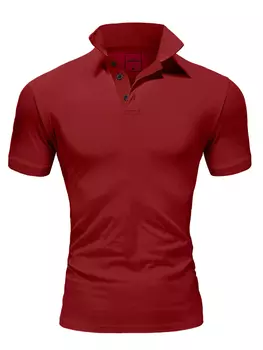 Поло Amaci&Sons Basic Kurzarm MAINE, бордо