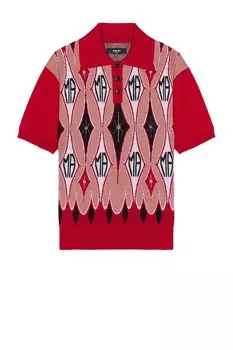 Поло Amiri Argyle Jacquard, красный