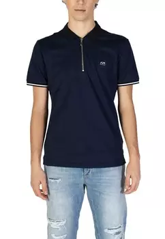 Поло Antony Morato на молнии, синий