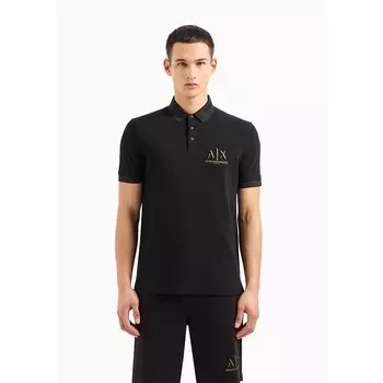 Поло Armani Exchange 3DZFSB, черный
