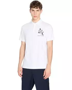 Поло Armani Exchange AX Eagle Logo, белый