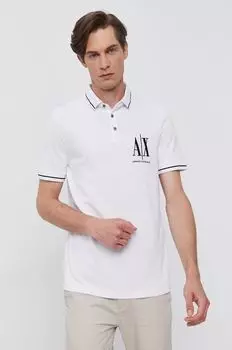 Поло Armani Exchange, белый