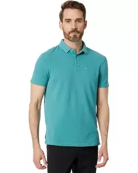 Поло Armani Exchange Regular Fit Solid Colored Sun Washed Pique, цвет Bristol Blue