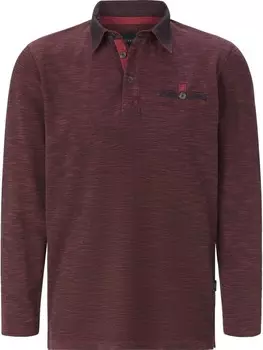 Поло BABISTA Langarm ZUPATERRI, цвет dunkelrot melange