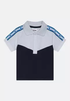 Поло BABY SHORT SLEEVE BOSS Kidswear, светло-голубой