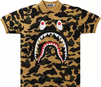 Поло BAPE 1st Camo Shark Polo 'Yellow', желтый