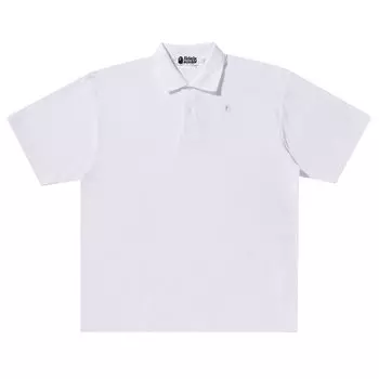 Поло BAPE Ape Head Towelling Polo 'White', белый