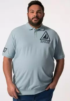 Поло BAUCHFIT HALBARM PRINTS Men Plus, светло-голубой