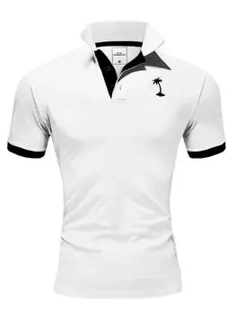 Поло behype PALM, белый