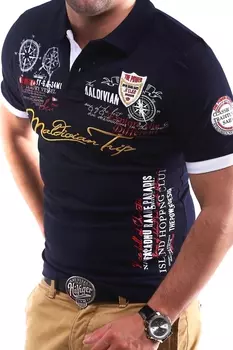 Поло behype TRIP, темно-синий