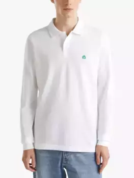 Поло Benetton Cotton, белый