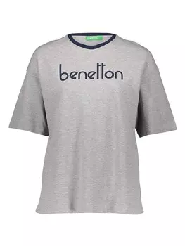 Поло Benetton Shirt, светло-серый