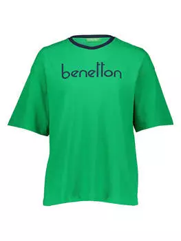 Поло Benetton Shirt, зеленый