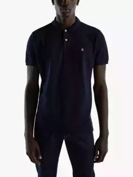 Поло Benetton Short Sleeve, цвет navy/blue