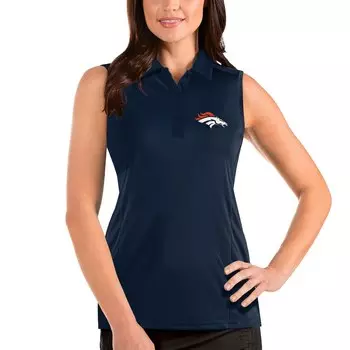 Поло без рукавов Antigua Denver Broncos, нави